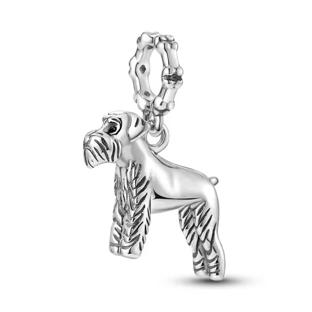 925 Schnauzer Dog Charm