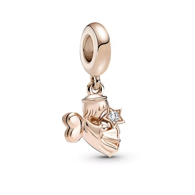 Rose Gold Plated Angel Charm