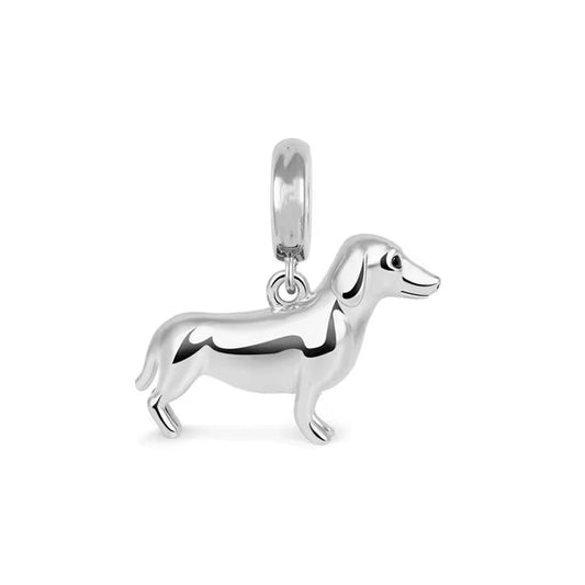 925 Sausage Dog Dachshund Charm