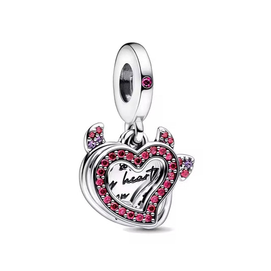 925 Heart Charm