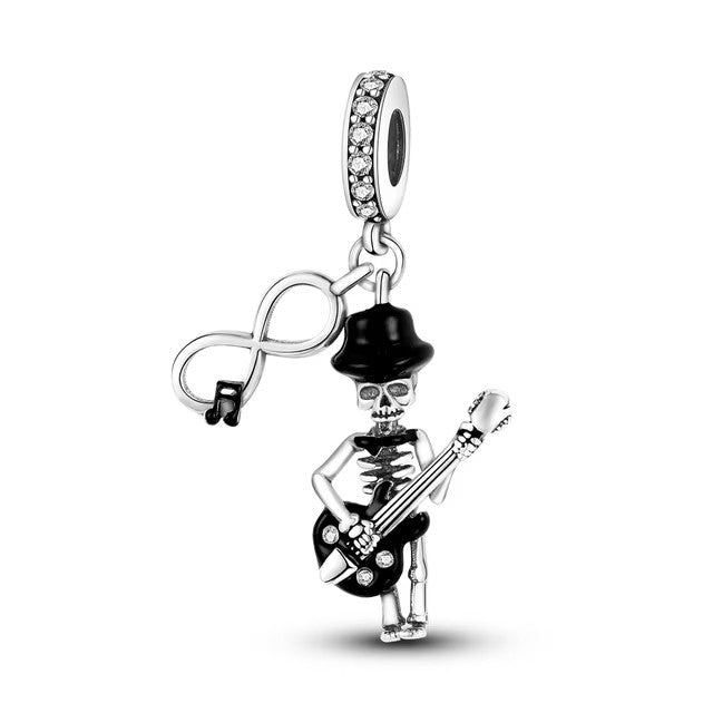 925 Halloween Guitar Charm