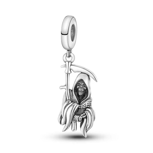 925 Grim Reaper Halloween Charm