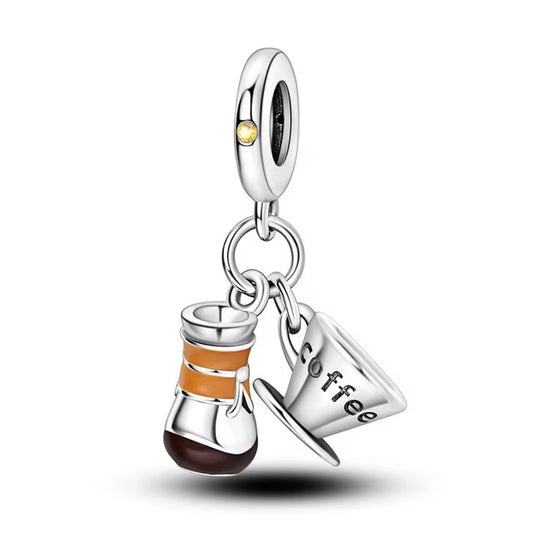 925 Coffee Charm