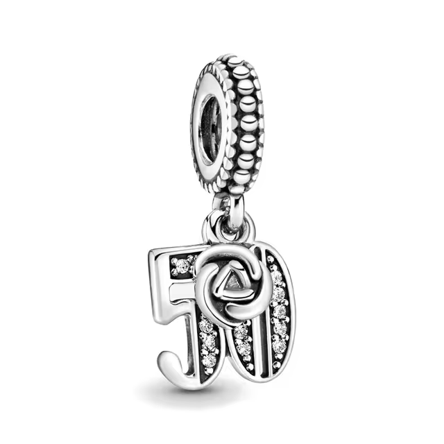 925 50th Birthday Charm