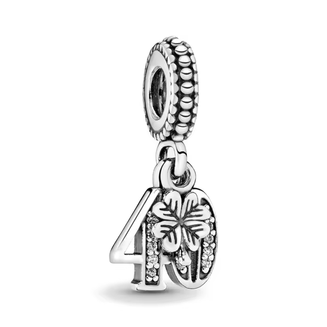 925 40th Birthday Charm