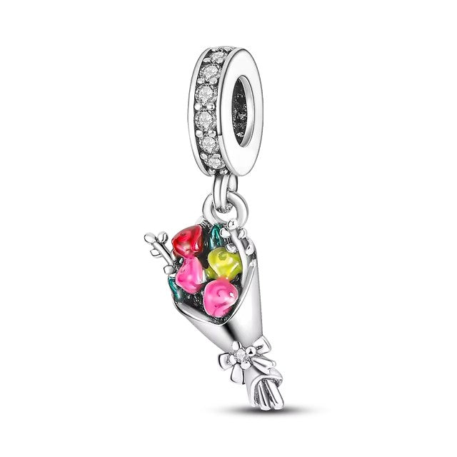 925 Flower Charm