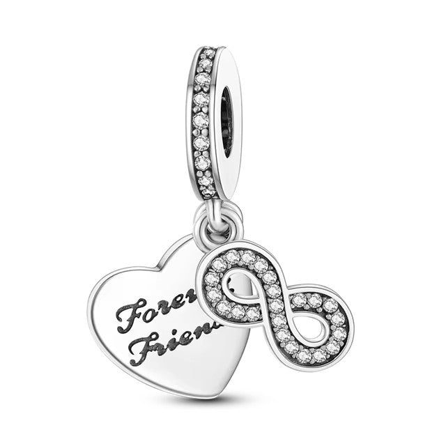 925 Forever Friends Charm