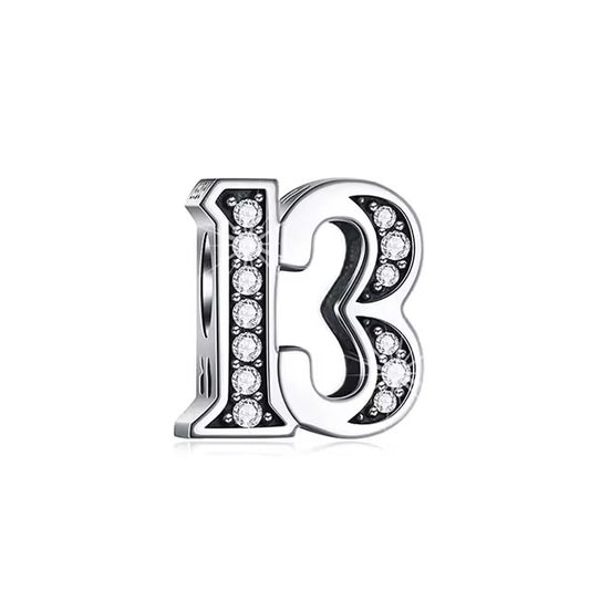 925 13th Birthday Bead Charm