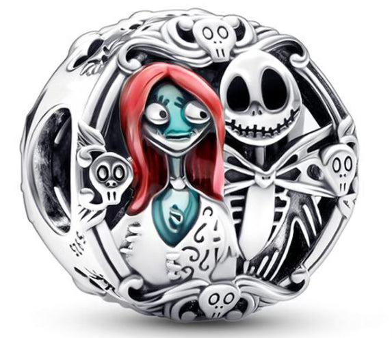 Mr. Skeleton & Co. Round Charm