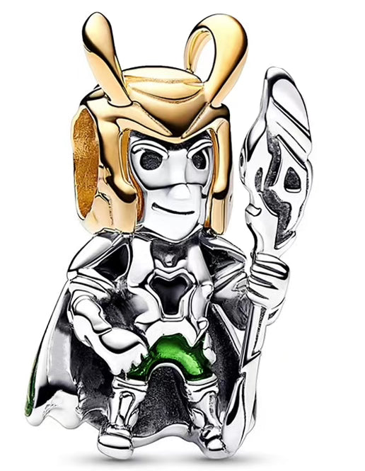 Golden Helmet Warrior Charm