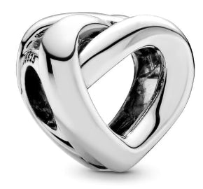 Silver Forever Love Heart Charm