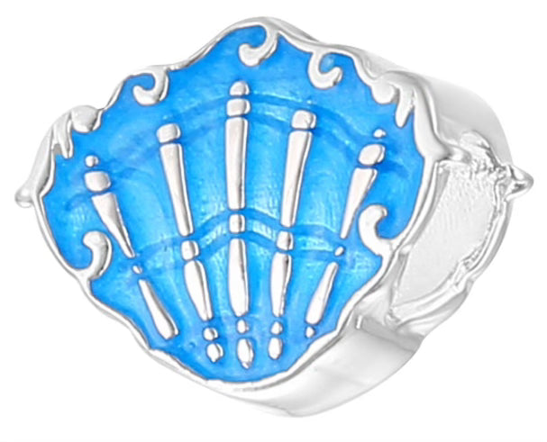 Blue Seashell Detail Charm