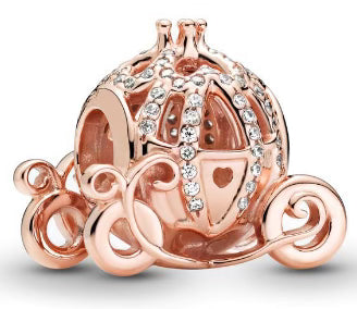 Rose Gold Detailed Carriage Charm