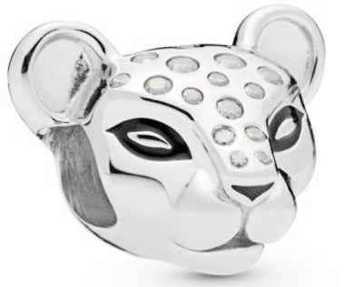 Spotted Leopard Diamante Charm