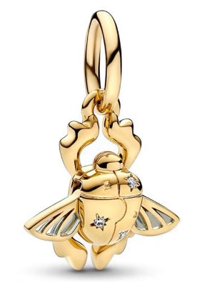 Golden Ladybird Pendant Charm
