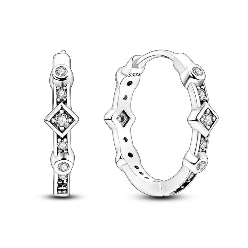 Viking Diamante Loop Earrings