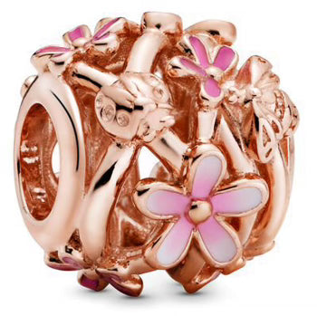 Detail Delicate Pink Floral Charm