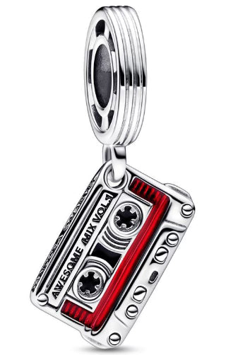 Red Cassette Tape Charm