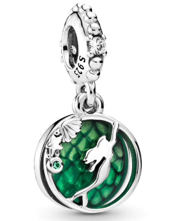Green Swamp Mermaid Pendant Charm