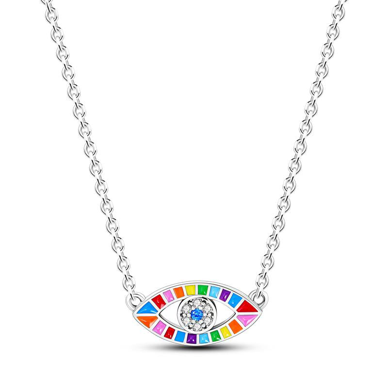 Colourful Big Brother Eye Necklace