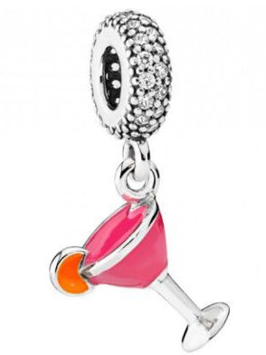 Cocktail Drink Pendant Charm