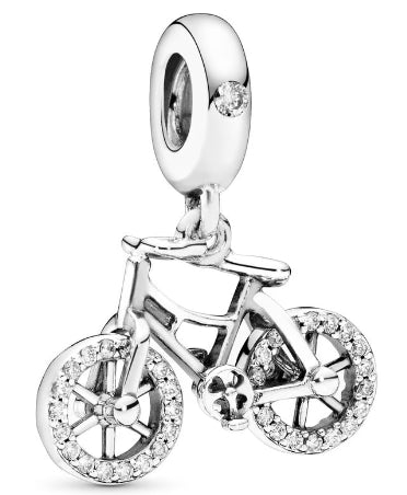 Diamante Wheels Bicycle Charm