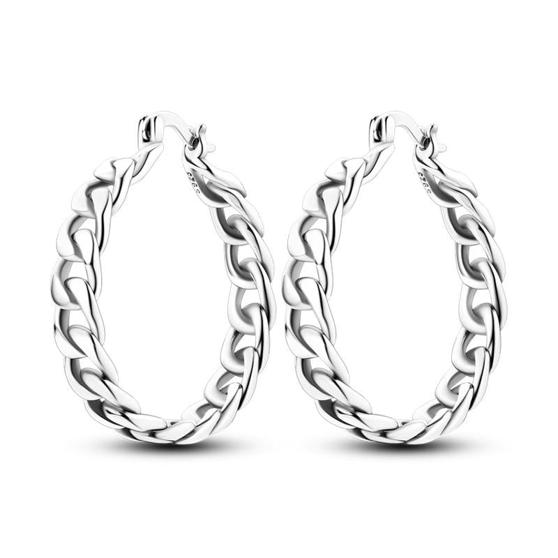 Bubble Ribbed Loop Earrings