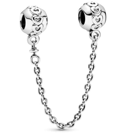 Small Love Hearts Chain Charm