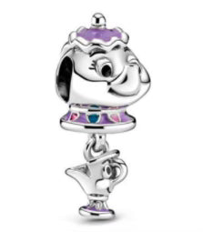 Purple Teapot Pendant Charm