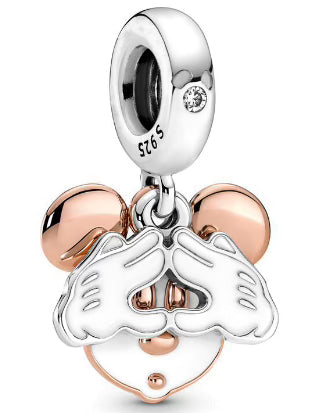 Rose Gold Mr.Mouse Pendant Charm