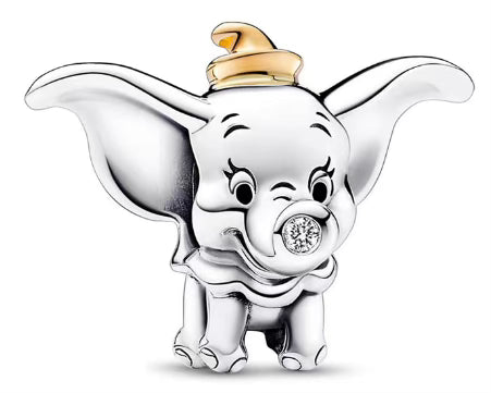 Golden Hat Elephant Charm