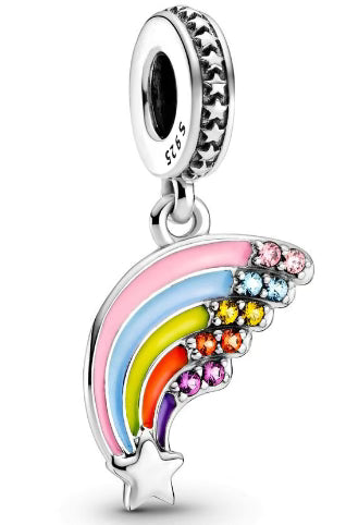 Colourful Starburst Pendant Charm