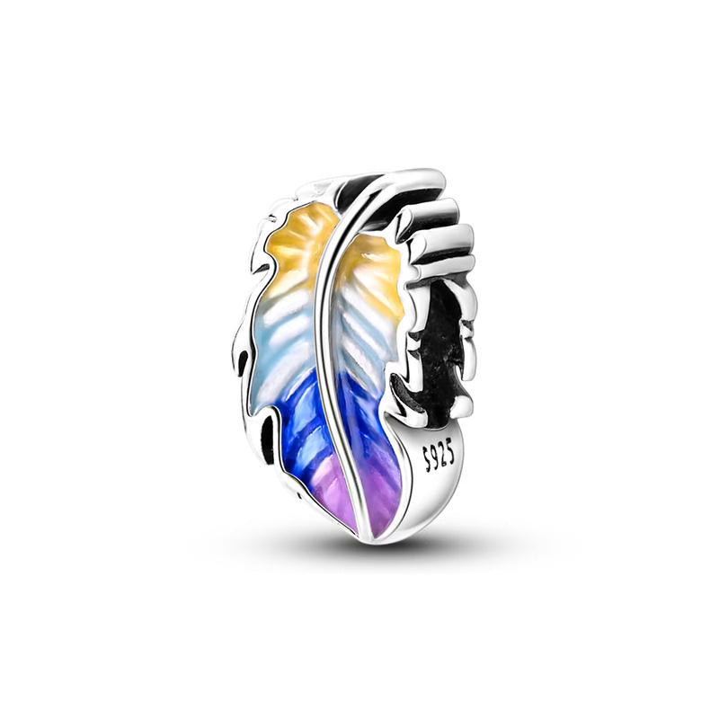 Multicolour Feather Charm