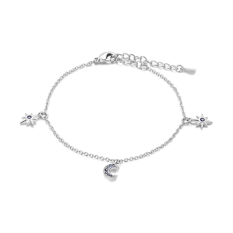 Moon & Stars Chain Adjustable Charm Bracelet