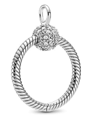 Ice Diamante Ring Pendant Charm