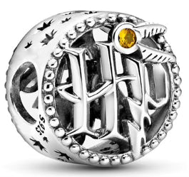 Wizard H Yellow Ball Round Charm