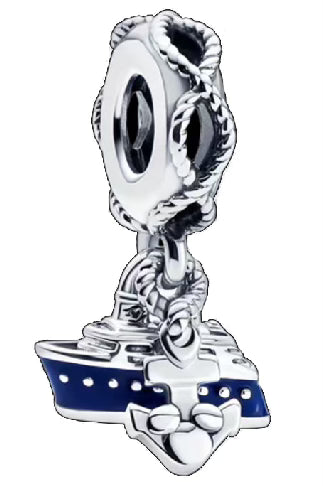 Blue Sailor Anchor Pendant Charm