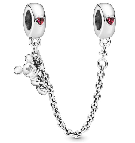 Mr.Mouse Mini Red Love Heart Chain Charm