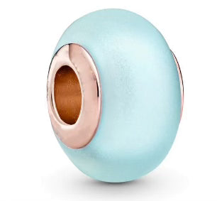 Baby Blue Round Charm