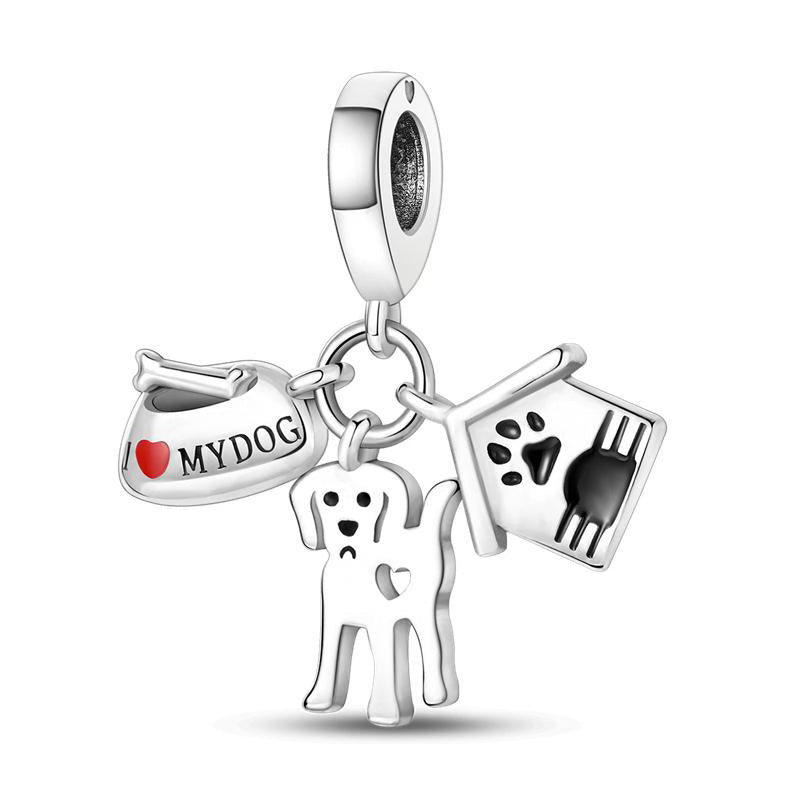 My Dog Puppy Dog House Pendants Charm