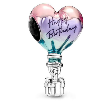 Multicolour Balloon Happy Birthday Charm