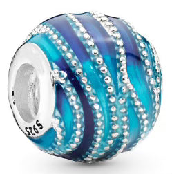 Blue Gradient Pearly Charm