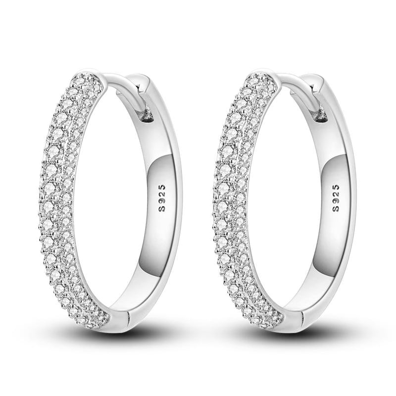 Assorted Diamante Loop Earrings