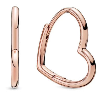 Rose Gold Love Heart Charm