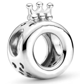 Crown & Love Heart Charm