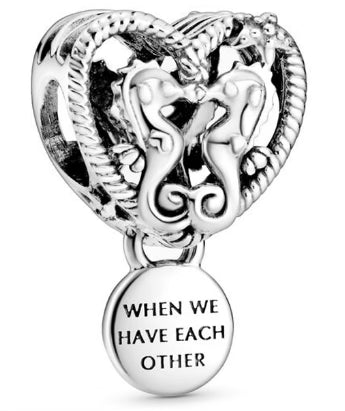 When We Have Each Other Love Heart Charm