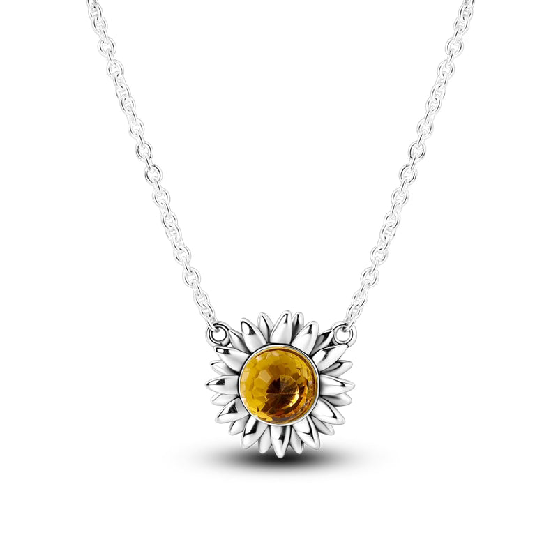 Yellow Sunflower Necklace
