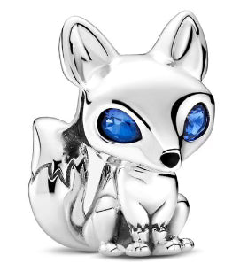Blue-Eyed Fox Charm