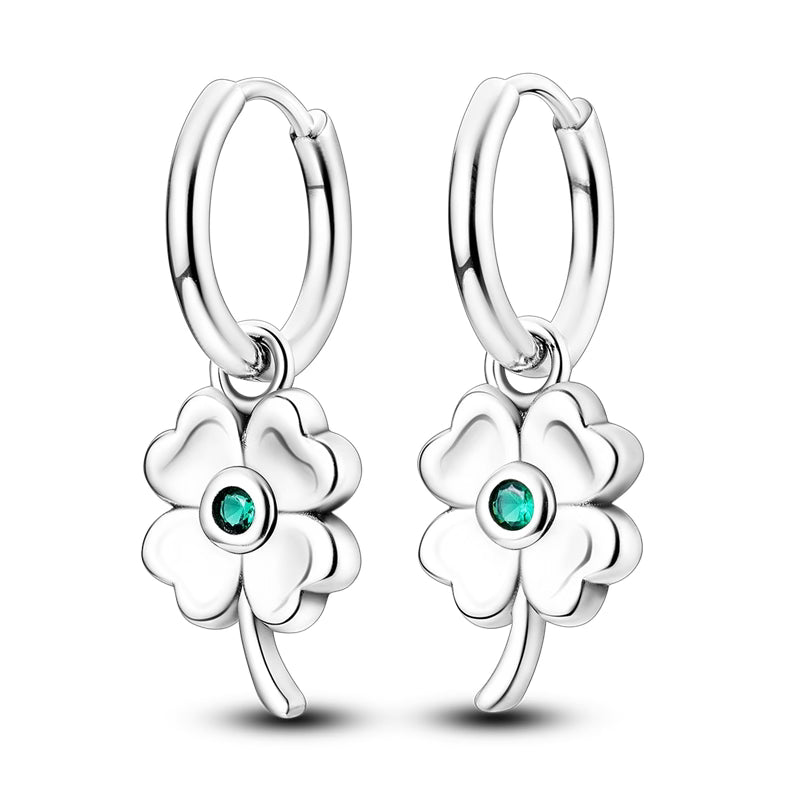 4-Leaf Clover Pendant Earrings