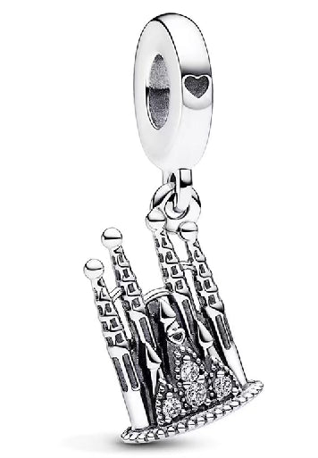 Diamante Castle Pendant Charm